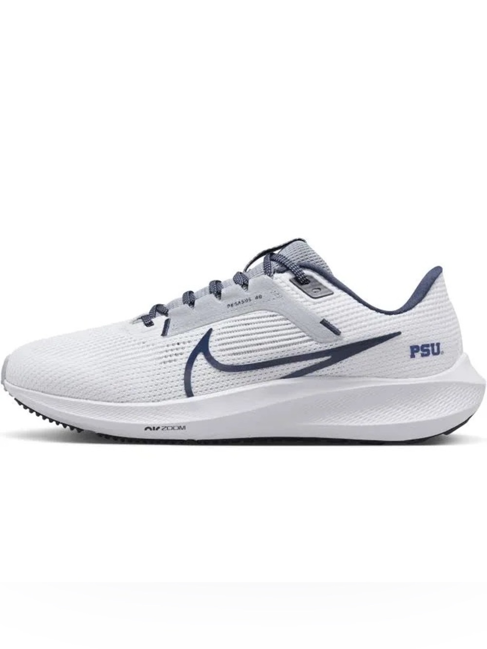 Penn State Nike Pegasus 40 white & gray sneakers